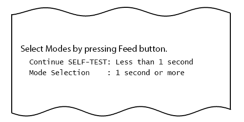 Select Modes by pressing Feed button.
